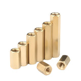 M3 Brass Hex Standoff Spacers - 35mm Female To Female Thread 10pcs Set