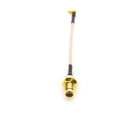 Right Angle MMCX Male to SMA Female Coaxial Converter Connector