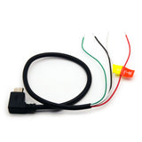 Micro USB Breakout Cable with Bare Wires Right Angle for FPV, Power, Data Project