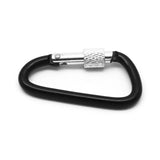 10pcs Aluminum Anodized D-Ring Large Locking Carabiners- Lightweight & Durable for Hiking, Camping, Keychains, Dog Leashes & More