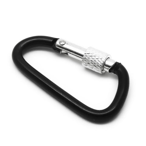 10pcs Aluminum Anodized D-Ring Large Locking Carabiners- Lightweight & Durable for Camping, Keychains, Dog Leashes & More