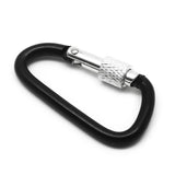 10pcs Aluminum Anodized D-Ring Locking Carabiners- Lightweight & Durable for Hiking, Camping, Keychains, Dog Leashes & More