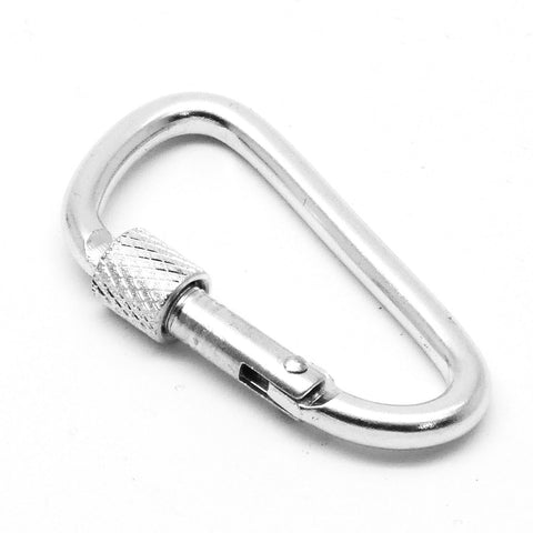 10pcs Aluminum Anodized D-Ring Large Locking Lightweight & Durable for Camping, Keychains, Dog Leashes