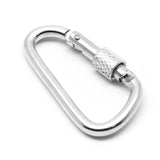 10pcs Aluminum Anodized D-Ring Large Locking Carabiners- Lightweight & Durable for Hiking, Camping, Keychains, Dog Leashes & More
