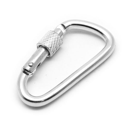 10pcs Aluminum Anodized D-Ring Locking Lightweight & Durable for Hiking, Camping, Keychains, Dog Leashes