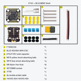 JHEMCU F745 NOXE BL32A60 Mini Stack 3-6S Flight Controller w/ 60A 4-in-1 ESC