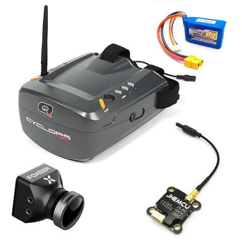 5.8GHz FPV System Cyclops Goggles Foxeer HD Camera 600mW Video Transmitter