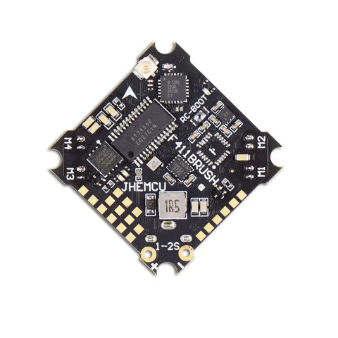 JHEMCU F411 BRUSH Flight Controller 1-2S with 5V BEC Output Built-in ELRS 2.4G Receiver