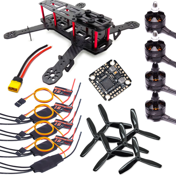 ZMR250 Racing Drone Kit with FS-I6 Transmitter F4 Flight Controller 2204  Motors EMax 12A