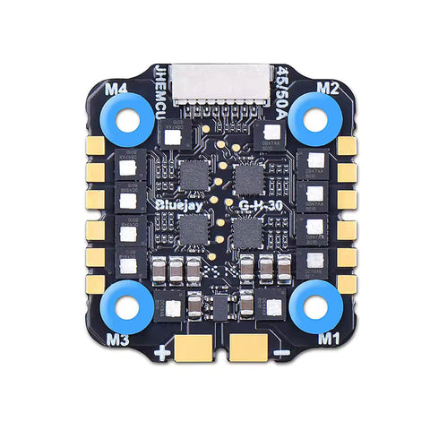 JHEMCU EM50A 50 Amp 4-in-1 ESC 2-6S Blue Jay BLHELI_S Firmware 20x20mm