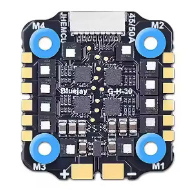JHEMCU EM45A 45 Amp 4-in-1 ESC 2-6S Blue Jay BLHELI_S Firmware 20x20mm