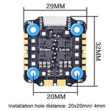 JHEMCU EM45A 45 Amp 4-in-1 ESC 2-6S Blue Jay BLHELI_S Firmware 20x20mm