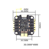 JHEMCU AM32A60 60A 4-in-1 ESC 3–6S with Current Sensor
