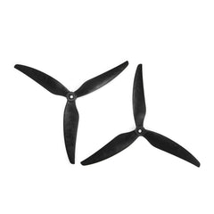 HQProp MacroQuad 8X6X3 8-inch 3-blade propeller set in black, fiberglass reinforced nylon, includes 2 CW and 2 CCW props.