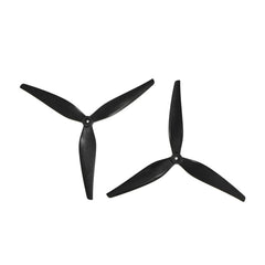 HQProp MacroQuad 10X5.5X3 10-inch 3-blade propeller set in black, fiberglass reinforced nylon, 2 CW and 2 CCW.
