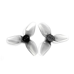 HQProp T2X2.2X3 2-inch 3-blade T-mount propeller set, grey, includes 2 CW and 2 CCW propellers made from polycarbonate.