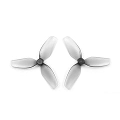 HQProp 1.4x0.9x3 3-Blade Propeller Set for 1mm Shaft - 2 CW and 2 CCW Grey Polycarbonate Props
