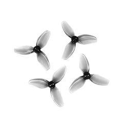 HQProp T2.8X1.6X3 2.8-inch 3-blade T-mount propeller set in grey, includes 2 CW and 2 CCW props.