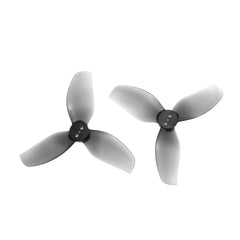 HQProp T2.8X2.4X3 2.8-inch 3-blade propeller set in grey, includes 2 CW and 2 CCW polycarbonate props.