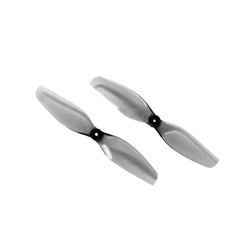 HQPropp 2X0.8 ultralight propeller set in grey, 2 inch, 1mm shaft, includes 2 CW and 2 CCW props.