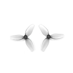 HQProp 1.2X1X3 3-Blade Propeller Set for 1mm Shafts, includes 2 CW and 2 CCW props, lightweight polycarbonate design.