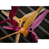 HQProp 5.1x3x3 5.1 Inch 3-Blade Ethix P3B Propeller Set (2x CW / 2x CCW) Peanut Butter Jelly Colors
