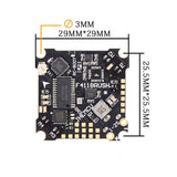 JHEMCU F411 BRUSH Flight Controller 1-2S with 5V BEC Output Built-in ELRS 2.4G Receiver