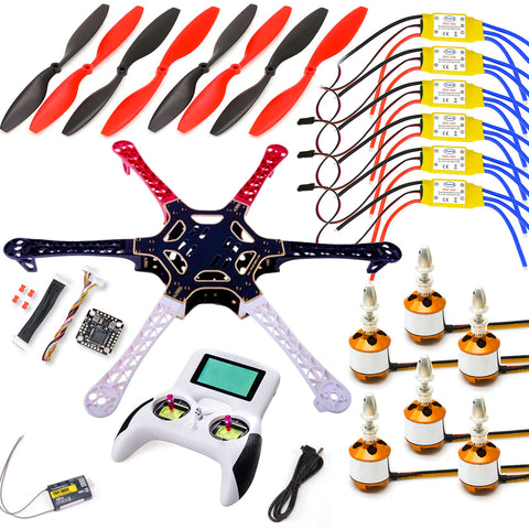 SpeedyFPV F550 Hexacopter Drone Kit (F411 / 30A ESCs / 2212 Motors / Controller)