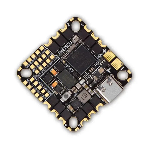 JHEMCU GH743AIO-HD 50A AIO Flight Controller with AM32 ESC and Dual ICM-42688 Gyros