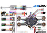 JHEMCU GHF722 AIO F7 Flight Controller Built-In 40A ESC Bluetooth