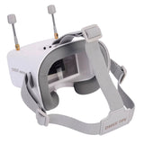 LS-008D 5.8GHz FPV Goggles 4.3" High Resolution Display Diversity Receiver Antennas Carry Case (White)