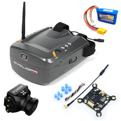5.8GHz FPV Kit System Cyclops Goggles Foxeer HD Camera 1000mW Video Transmitter