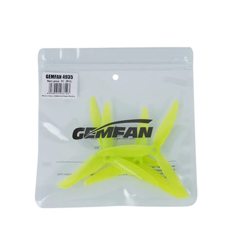 Gemfan 4.9x3.5x3 Sbang 4935 4.9 Inch 3-Blade Propeller Set (2x CW / 2x CCW)
