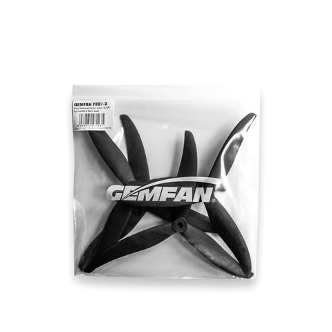 Gemfan 7x3.7x3 7037 7 Inch 3-Blade Propeller Set (2x CW / 2x CCW) Glass Reinforced Nylon