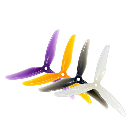 Gemfan 5.2x2.6x3 Freestyle 5226 5.2 Inch 3-Blade Propeller Set (2x CW / 2x CCW)