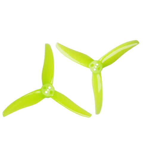 Gemfan 3.5x2.5x3 Hurricane 3525 3.5 Inch 3-Blade 1.5mm Shaft T-Mount Propeller Set (2x CW / 2x CCW)