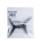 Gemfan 3.5x2.5x3 Hurricane 3525 3.5 Inch 3-Blade 1.5mm Shaft T-Mount Propeller Set (2x CW / 2x CCW)