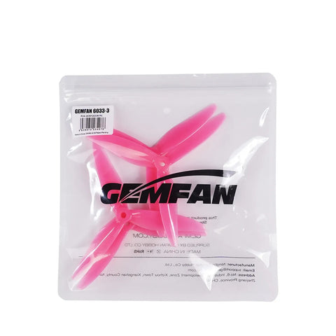 Gemfan 6x3.3x3 6033 6 Inch 3-Blade Propeller Set (2x CW / 2x CCW)