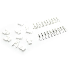 25 Pairs Mini Losi JST Molex 2.0 2-Pin Connector Male and Female Plugs with Pins (25x Male / 25x Female)