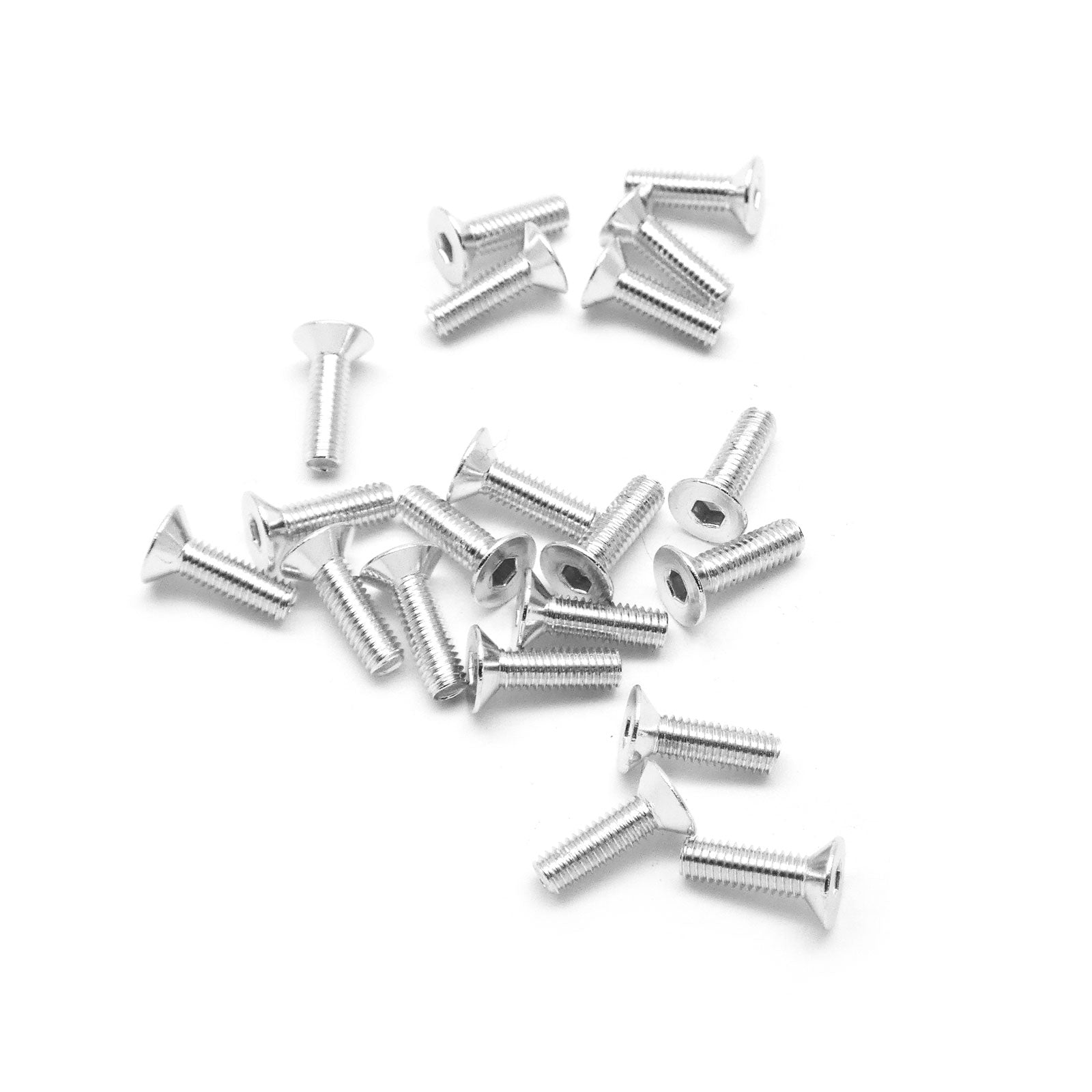 Headlight Adjustment Screw 20pcs M3x6mm Button Head Screws Anodized 6063 Aluminum Hex Socket (Blu... Big Orange Screw - Foto 2