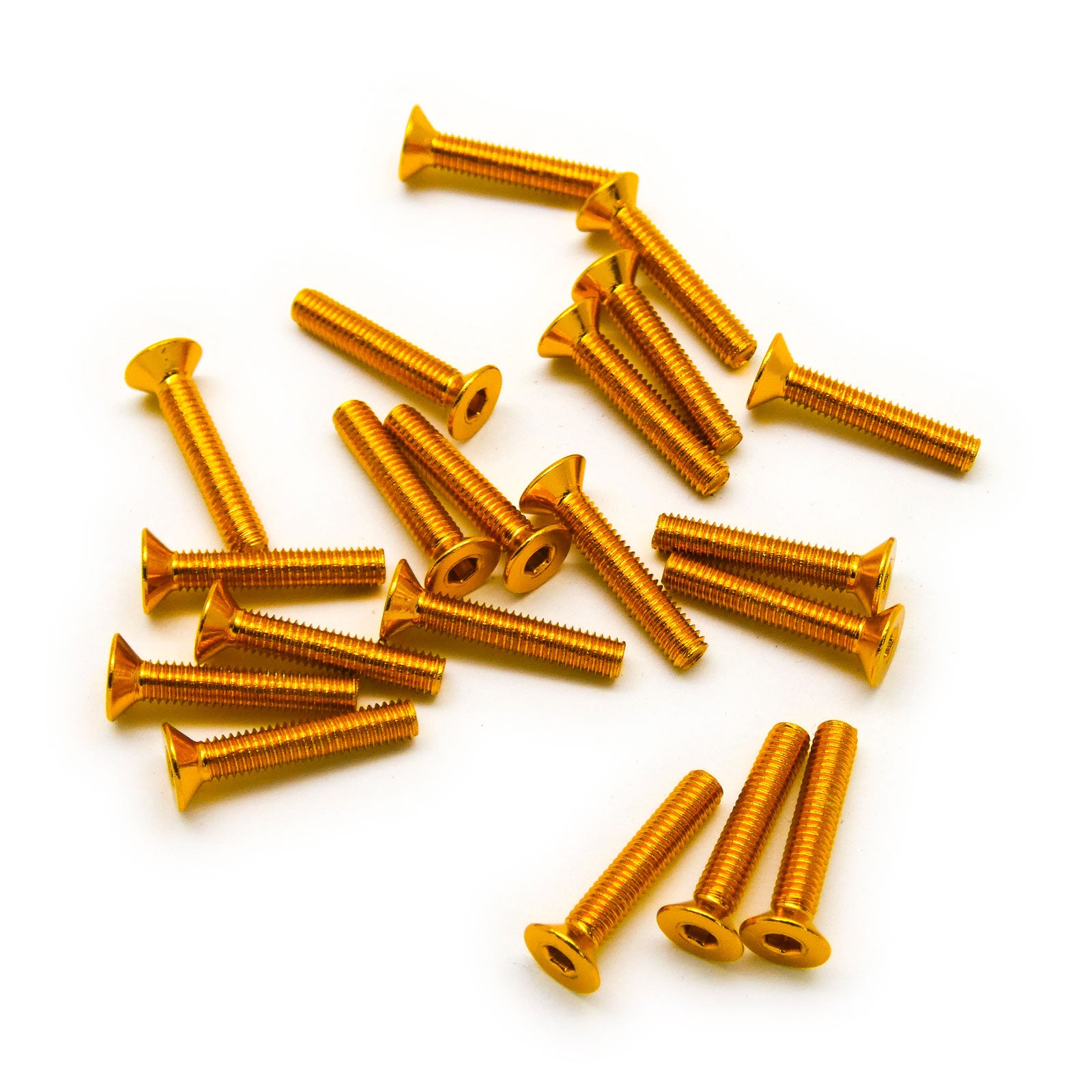 Ed Screw Color 20pcs M3 Countersunk Screws Anodized 6063 Aluminum Hex (Option Length ...