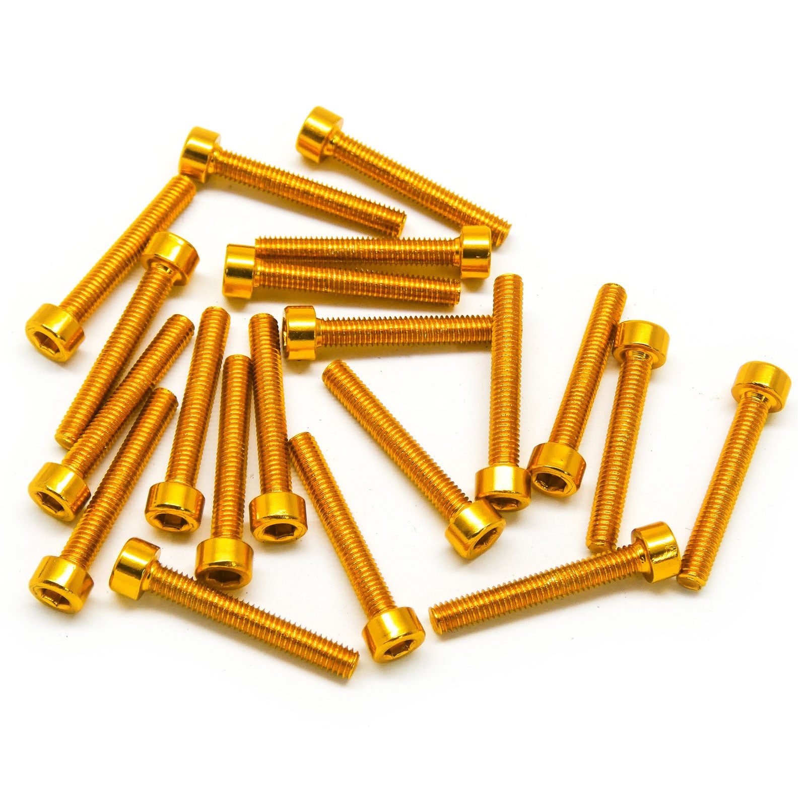 20pcs M3x6mm Countersunk Screws 6063 Aluminum Hex Socket (Anodized Col...
