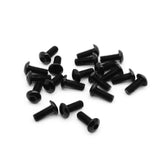 20pcs M4 Button Head Hex Screws Anodized 6063 Aluminum (M4x10mm - Black)