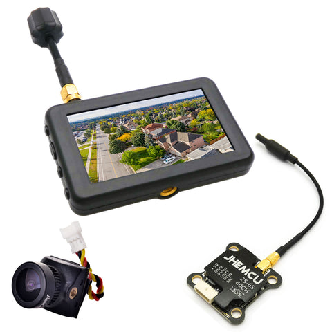 5.8GHz FPV Kit System Mini Monitor Nano Camera 25-1000mW Video Transmitter