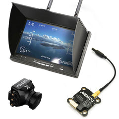 5.8GHz FPV Kit DVR Diversity Monitor Foxeer CCD Camera 600mW Video Transmitter