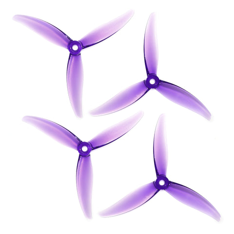 HQProp 5.1x4.6x3 MCK 5146 3-Blade Propeller Set (2xCW/2xCCW) Color Options