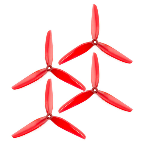 HQProp 7X3.5X3V1S 7 Inch 3-Blade Propellers Set (2x CW / 2x CCW) Poly Carbonate Color Options