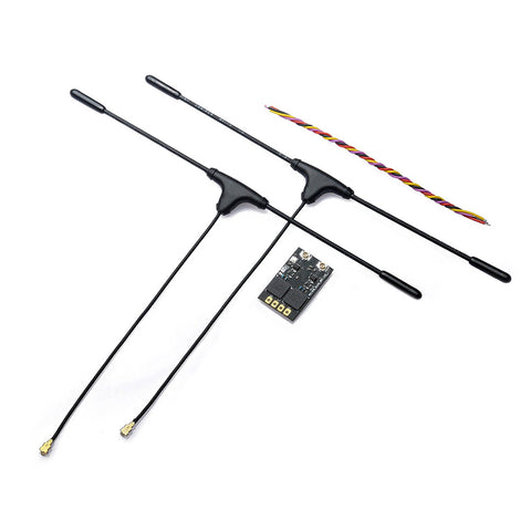 JHEMCU RP9-RX ELRS Diversity Receiver 868/915MHz with Telemetry Dual Antennas
