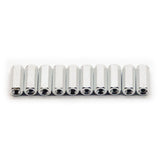 10pcs M2x10mm Hexagonal Aluminum Anodized Spacer Standoff (Silver)