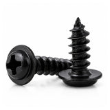 50pcs Black Oxide Phillips Wafer Head Self Tapping Plastic Screws Sizes M2-M3